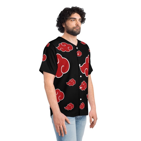 naruto akatsuki button up shirt
