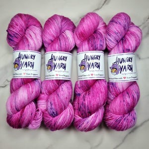 Girl Power - Super Soft Merino Hand Dyed Yarn - Fingering Weight - 80/20 Merino/Nylon - Sock Wool - Machine Washable