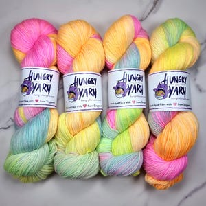 Confetti - Super Soft Merino Hand Dyed Yarn - Fingering Weight - 80/20 Merino/Nylon - Sock Wool - Machine Washable
