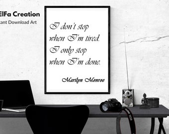 Marilyn Monroe Citation Etsy