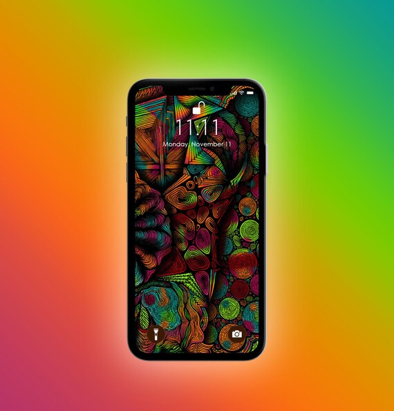 Abstract Zen Iphone Xxsmax Lockscreen