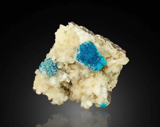 CAVANSITE on stilbite 8,0 x 6,5 x 4,5 cm INDIA 12722