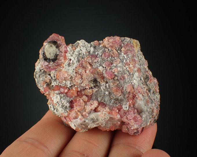 GARNET var ROSOLITE crystal cluster from MEXICO 1091N