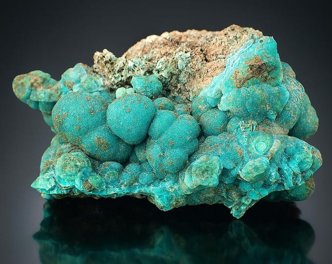 CHRYSOCOLLA crystals with from Planet mine, U.S. 10868
