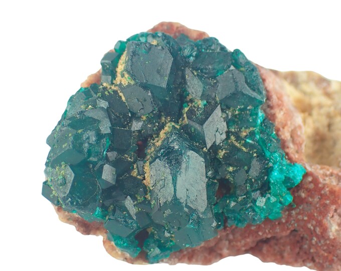 DIOPTASE deep green crystals 4,7 x 2,3 x 2,0 cm DR CONGO 11546