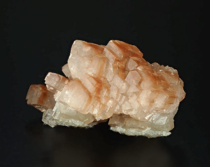 fluorescent CALCITE with hematite inclusions from MEXICO 12360