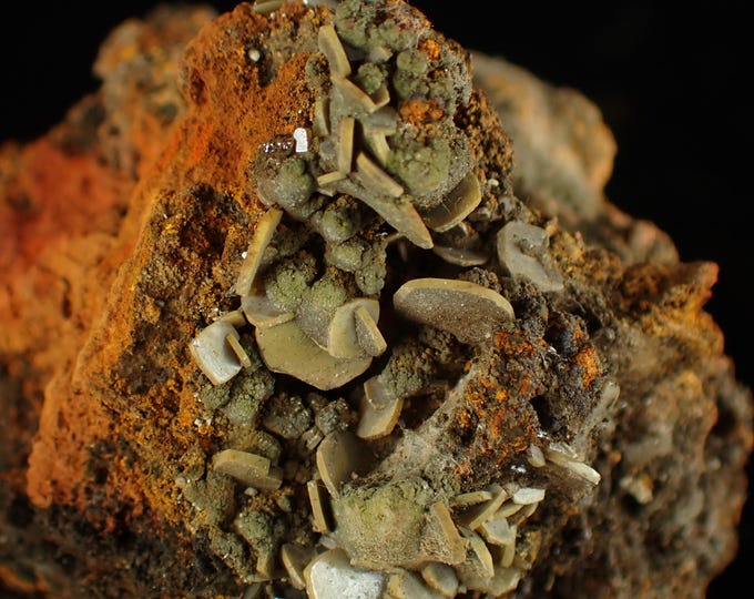 WULFENITE crystals 4,0 x 3,4 x 2,5 cm Mexico