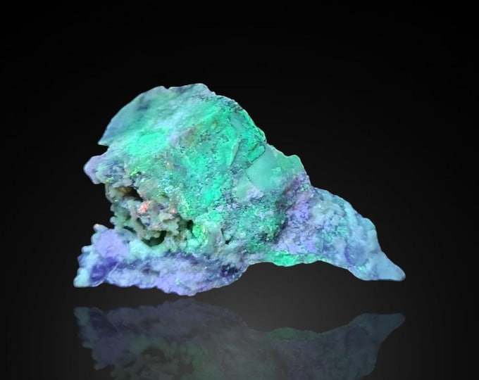 fluorescent TIFFANY STONE 4,7 x 2,5 x 1,7 cm Brush Wellman Mine, U.S. 13326