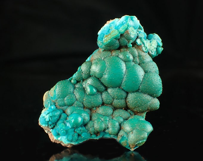 MALACHITE on chrysocolla crystals with from Planet mine, U.S. 11071