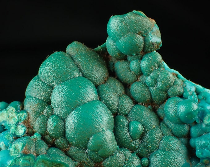 MALACHITE on chrysocolla crystals with from Planet mine, U.S. 11071