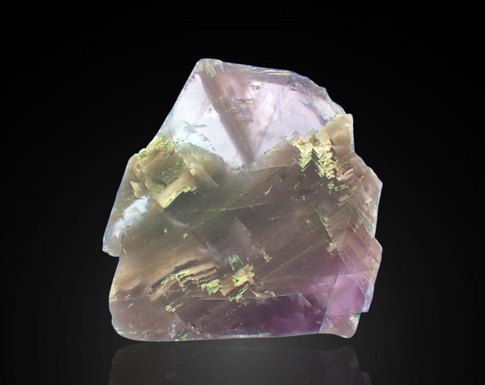 FLUORITE slice 5,8 x 5,5 x 1,0 cm from PAKISTAN 12935