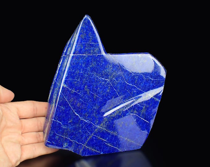 LAPIS LAZULI polished free form 15,8 x 12,5 x 4,0 cm from AFGHANISTAN