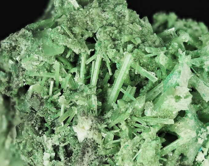 GYPSUM with atacamite inclusions 10,0 x 6,5 x 6,5 cm POLAND