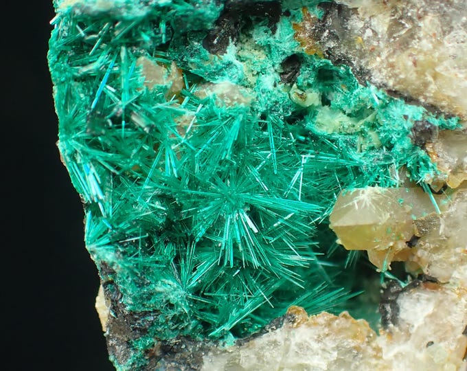 BROCHANTITE crystals on matrix 3,4 x 2,3 x 1,9 cm from CHILE 13208