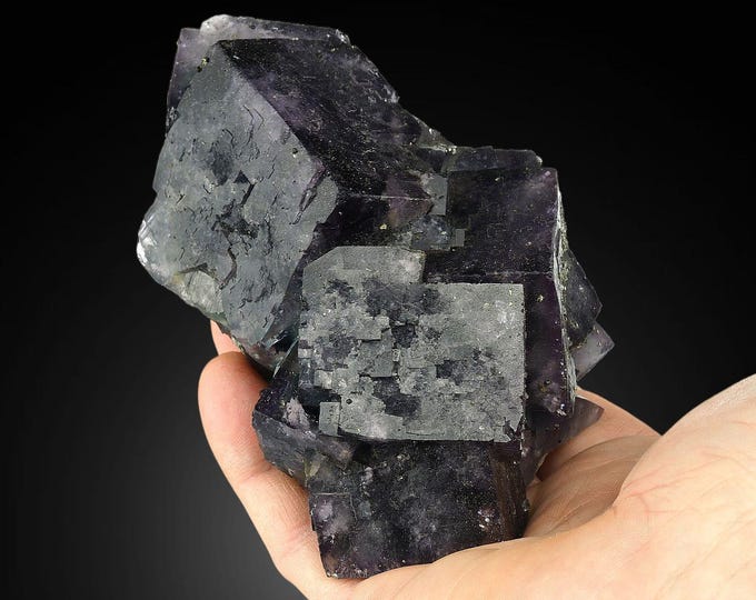 FLUORITE crystal cluster 12,0 x 8,0 x 5,7 cm NIGERIA 12679