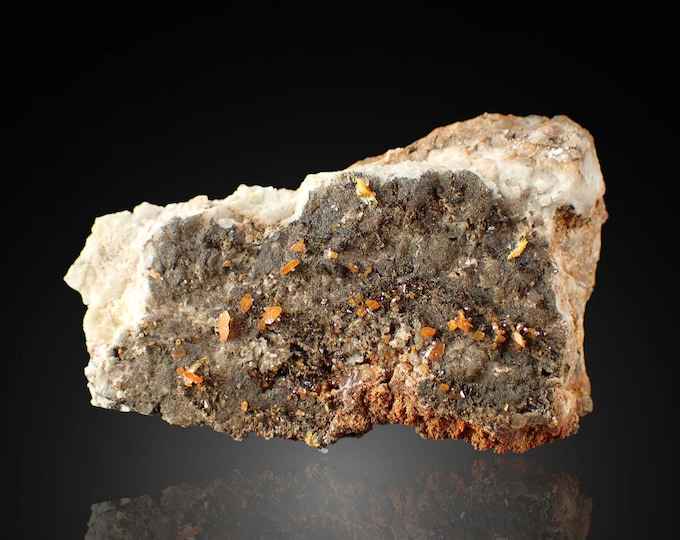 WULFENITE 8,0 x 4,7 x 2,5 cm Red Cloud mine, U.S. 10728