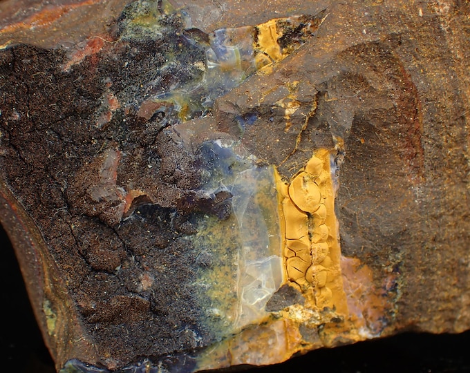 BOULDER OPAL rough 5,9 x 4,0 x 2,5 cm from AUSTRALIA