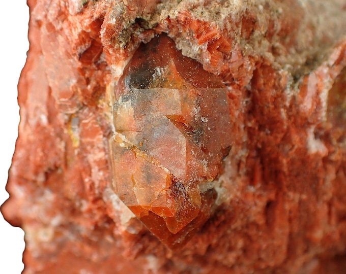 red QUARTZ crystals 6,3 x 4,8 x 4,5 cm SPAIN 10503