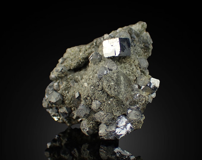 GALENA crystals on matrix 5,5 x 4,5 x 3,0 cm U.S. 12943