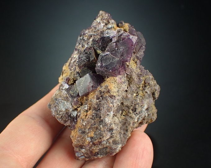 FLUORITE stepped crystals from MEXICO 1201N