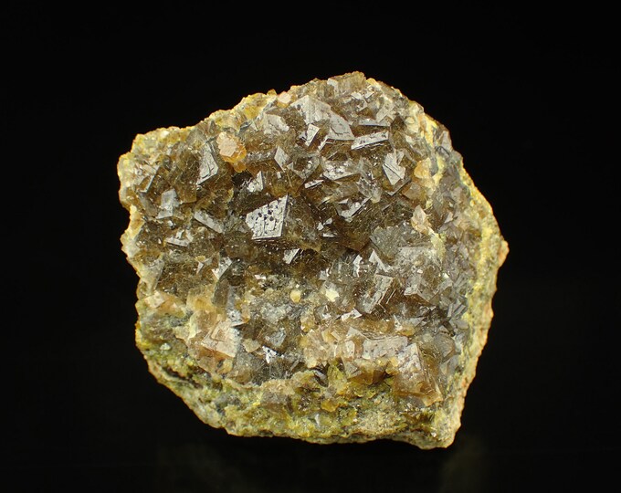 GARNET var TOPAZOLITE crystals on matrix from Stanley Butte, U.S. 11971