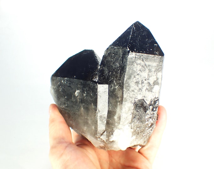 SMOKY QUARTZ crystal cluster 12,0 x 11,0 x 5,0 cm BRAZIL