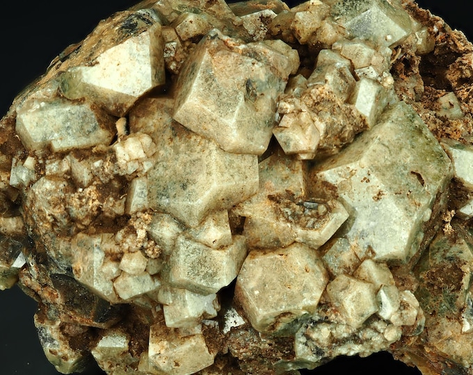 GARNET var GROSSULAR crystal cluster 5,3 x 4,5 x 3,8 cm Mexico 12207