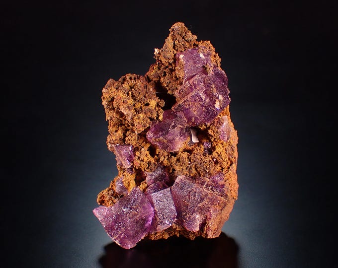FLUORITE crystals on matrix 4,0 x 2,7 x 1,4 cm Mexico