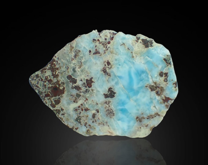 LARIMAR polished slice 4,2 x 3,0 x 1,3 cm DOMINICANA 13409