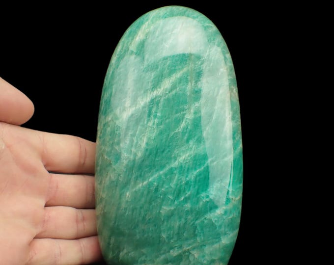 AMAZONIT polished free form 9,2 x 6,7 x 4,0 cm MADAGASCAR