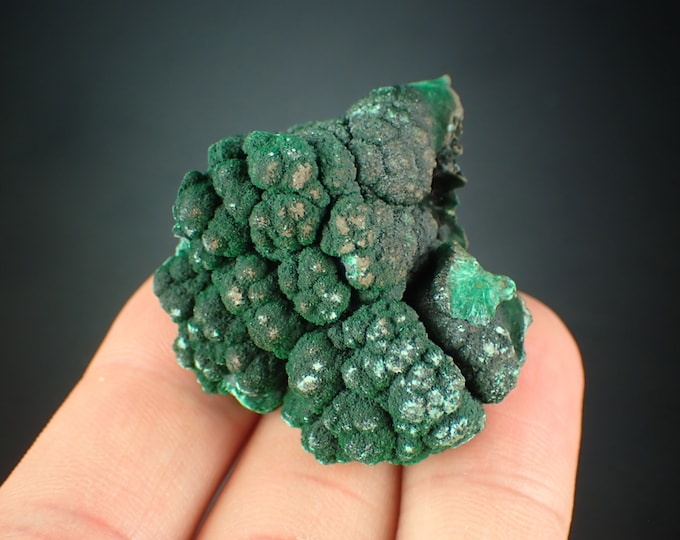 MALACHITE velvet crystals from DR CONGO 1119N