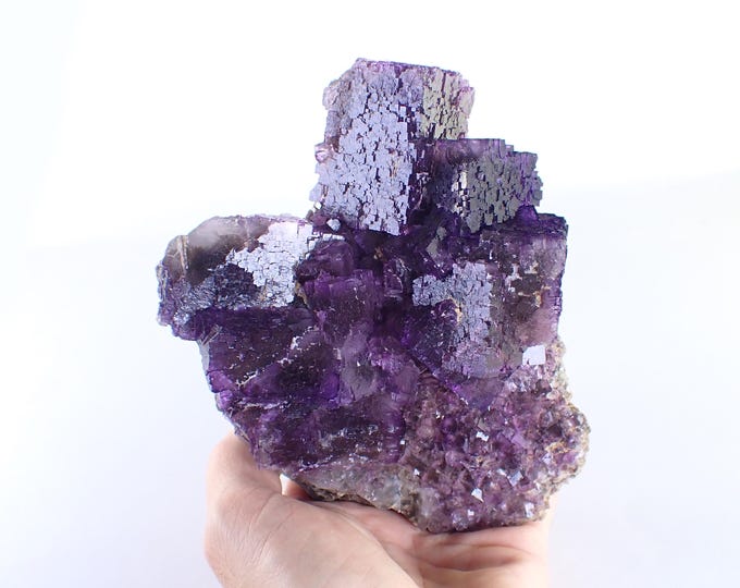 Fluorite Crystal Cluster, Cave in Rock Illinois, U.S. (14,5 x 11,0 x 5,5 cm)