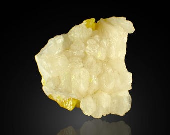 fluorescerende CELESTINE met zwavel 3,4 x 2,9 x 1,8 cm POLEN