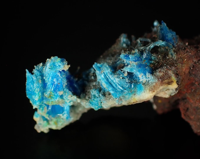 CHALCANTHITE natural crystals 3,7 x 1,3 x 1,2 cm Planet mine, U.S.