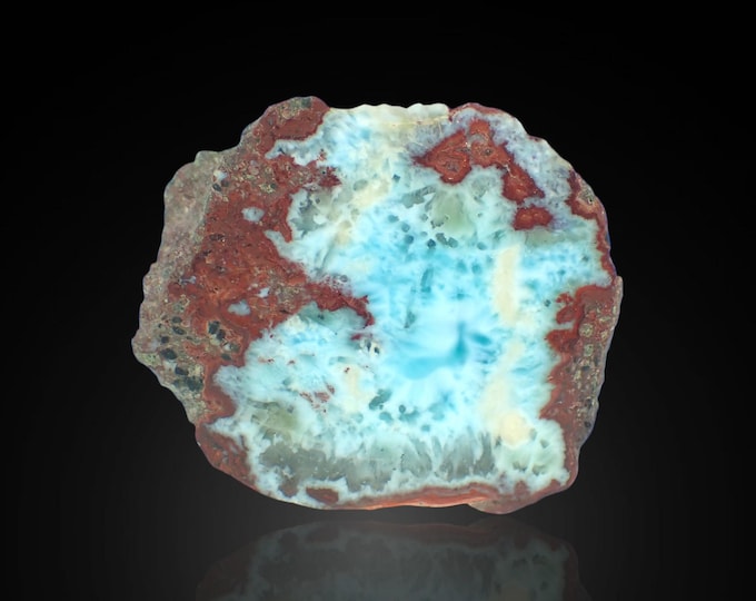 LARIMAR polished slice 4,6 x 3,7 x 1,6 cm DOMINICANA 13415