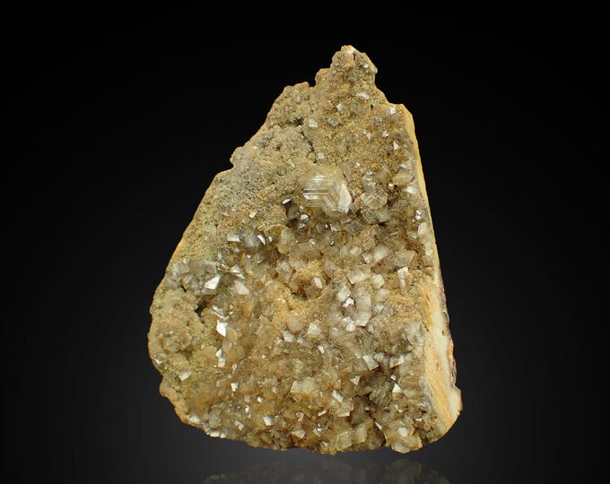 CERUSSITE with calcite 6,0 × 5,0 × 2,0 cm from Tsumeb, NAMIBIA 13221
