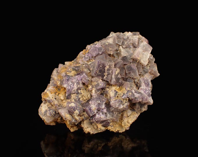 fluorescent FLUORITE crystals 7,3 x 5,0 x 2,7 cm GERMANY 12961