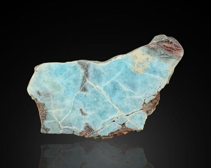 LARIMAR polished slice 5,0 x 2,5 x 1,0 cm DOMINICANA 13140