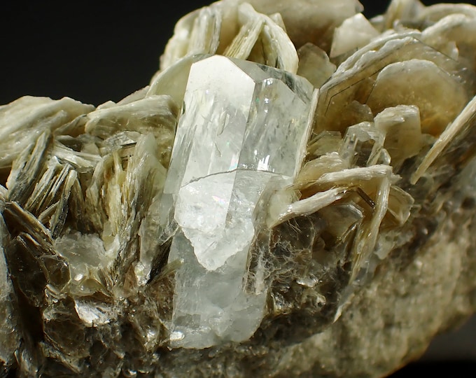 AQUAMARINE with muscovite cluster from PAKISTAN 10618