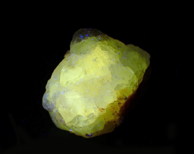 CERUSSITE fluorescent crystal 3,8 x 3,2 x 2,6 cm from MOROCCO 13325