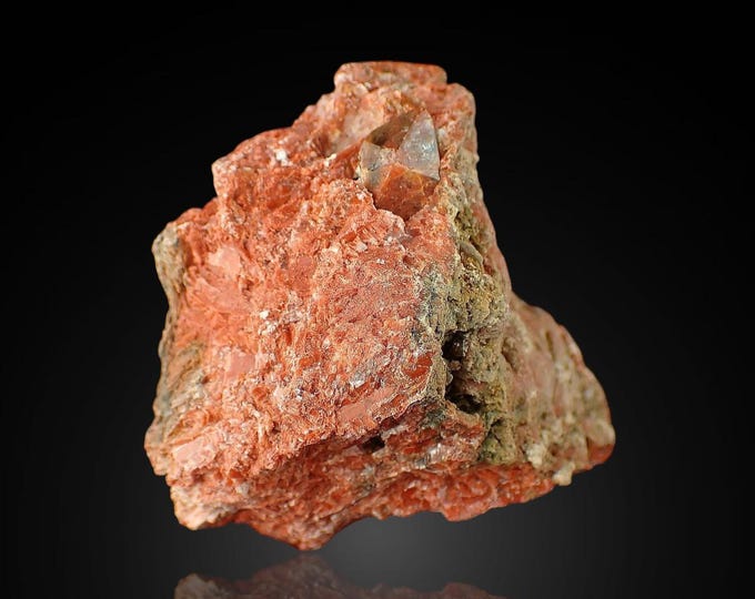 red QUARTZ crystals 6,3 x 4,8 x 4,5 cm SPAIN 10503