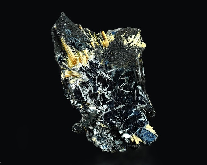 RUTILE on hematite crystals 3,2 x 1,9 x 1,3 cm BRAZIL