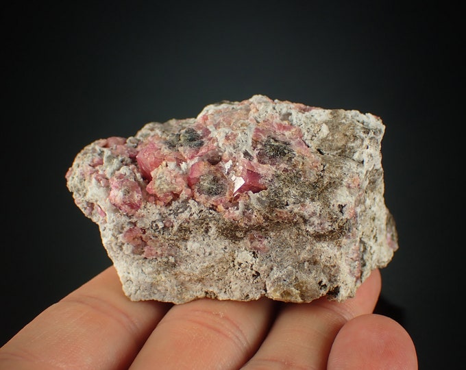GARNET var ROSOLITE crystal cluster from MEXICO 1092N