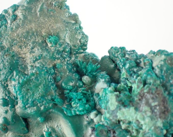 CHRYSOCOLLA green crystals from DR CONGO 9656