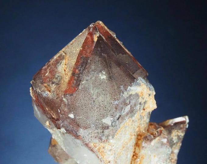 Scepter QUARTZ with hematite 3,7 x 2,8 x 2,0 cm - Orange River SOUTH AFRICA