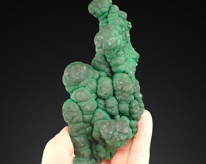 MALACHITE botryoidal crystals 12,0 x 4,5 x 3,0 cm DR Congo 12672