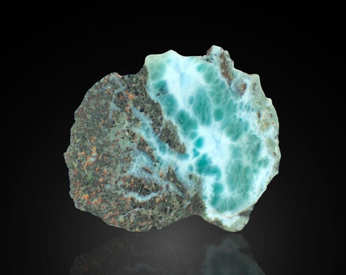 LARIMAR polished slice 4,5 x 3,5 x 1,3 cm DOMINICANA 13397