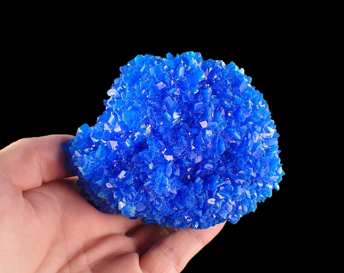 CHALCANTHITE crystal cluster 9,7 x 7,7 x 5,0 cm POLAND
