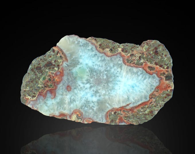 LARIMAR polished slice 4,8 x 2,7 x 1,2 cm DOMINICANA 13416