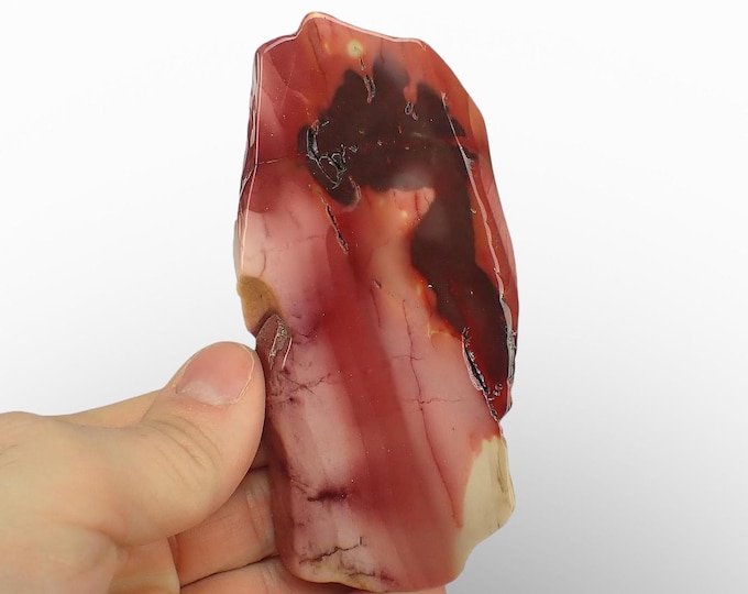 MOOKAITE polished slice 11,5 x 5,7 x 0,9 cm AUSTRALIA 13587